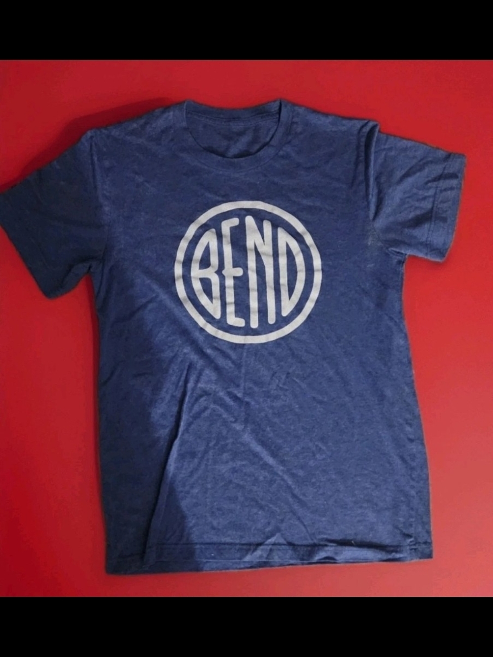 BEND Graphic Tee in Heather Navy